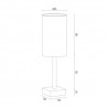 ABRUZZO 8031 lampa stołowa 1 pł. Argon
