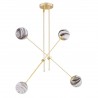 ABSOS 1840 lampa wisząca 4 pł. Argon