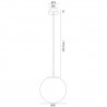 ALMIROS 8447 lampa wisząca 1 pł., średnia Argon