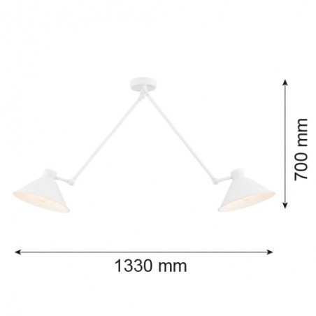ALTEA 861 lampa wisząca 2 pł. Argon