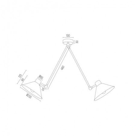 ALTEA 861 lampa wisząca 2 pł. Argon