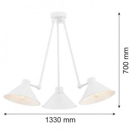 ALTEA 1451 lampa wisząca 3 pł. Argon