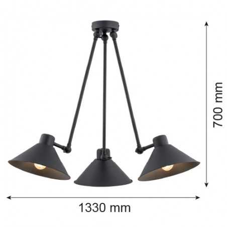 ALTEA 1452 lampa wisząca 3 pł. Argon