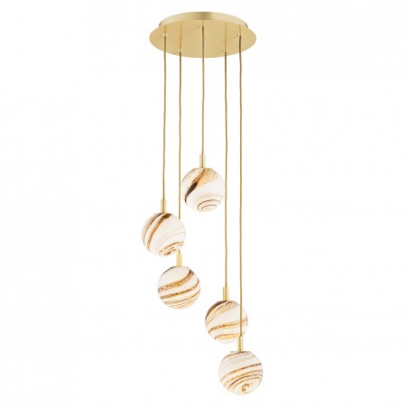 ARUBA 2182 lampa wisząca 5 pł. Argon
