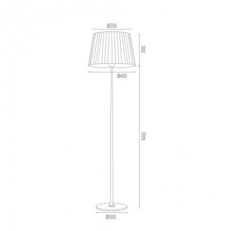 ASTI 3848 lampa podłogowa 1 pł Argon