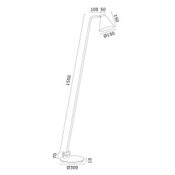 AVALONE 8001 lampa podłogowa 1 pł. Argon