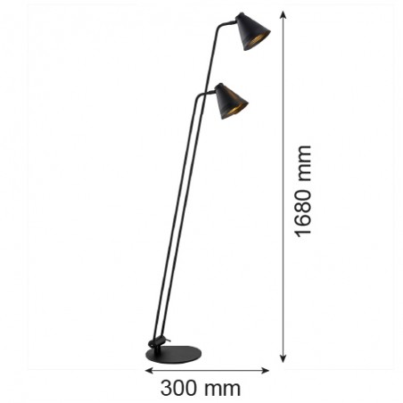 AVALONE 7077 lampa podłogowa 2 pł. Argon