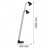 AVALONE 7077 lampa podłogowa 2 pł. Argon