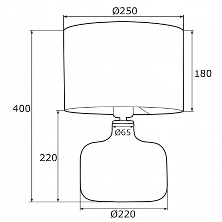 BEJA 4362 lampa stołowa 1 pł. Argon
