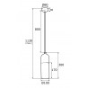 BURGOS 4212 lampa wisząca 1 pł. Argon