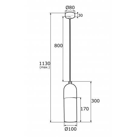 BURGOS 4213 lampa wisząca 1 pł. Argon