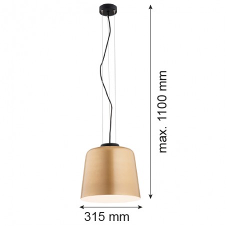 BERKLEY 4690 lampa wisząca 1 pł. Argon
