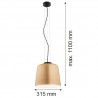 BERKLEY 4690 lampa wisząca 1 pł. Argon