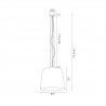 BERKLEY 4690 lampa wisząca 1 pł. Argon