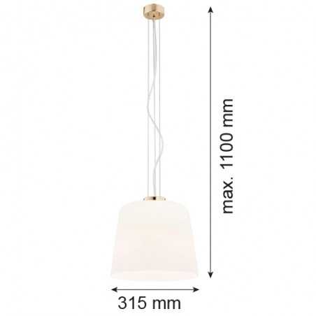 BERKLEY 4689 lampa wisząca 1 pł. Argon