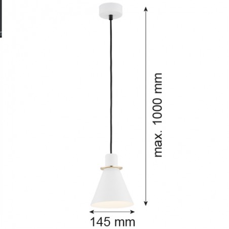 BEVERLY 4680 lampa wisząca 1 pł. Argon
