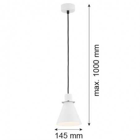 BEVERLY 4681 lampa wisząca 1 pł. Argon