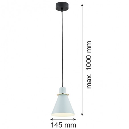BEVERLY 4682 lampa wisząca 1 pł. Argon