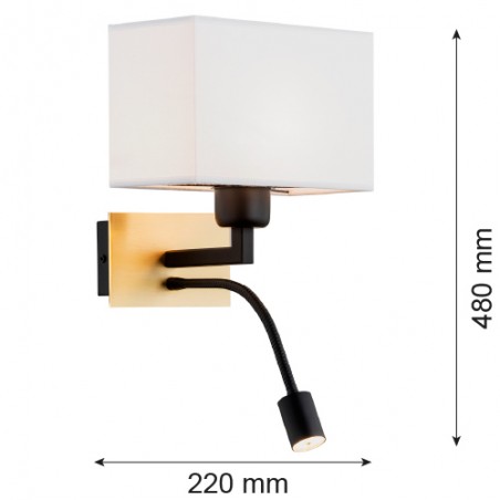 BILL 1040 kinkiet 2 pł. Argon