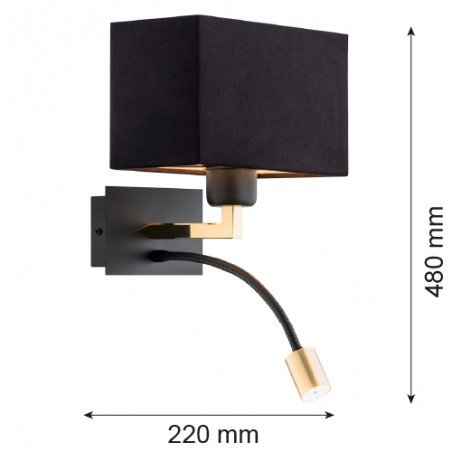 BILL 1042 kinkiet 2 pł. Argon