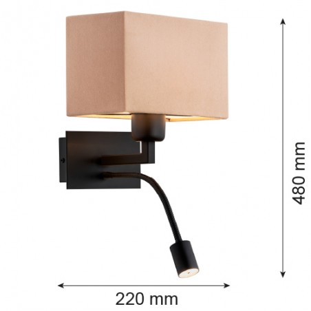 BILL 1043 kinkiet 2 pł. Argon