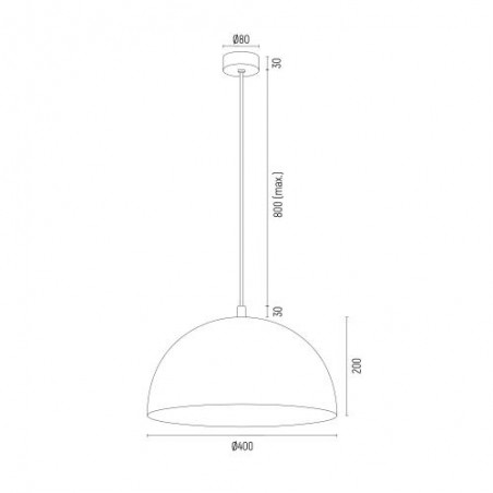 BONITA 8242 lampa wisząca 1 pł. Argon