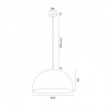 BONITA 8243 lampa wisząca 1 pł. Argon