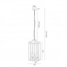 BODRUM 1253 lampa wisząca 3 pł. Argon