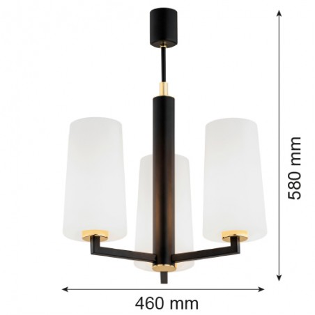 CAMELOT PLUS 6143 żyrandol 3 pł. Argon