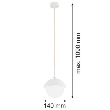 CAPPELLO 8294 lampa wisząca 1 pł. Argon