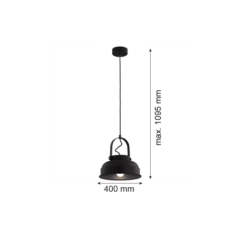 DAKOTA 8285 lampa wisząca 1 pł. Argon