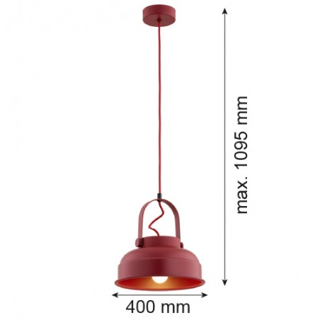 DAKOTA 8286 lampa wisząca 1 pł. Argon