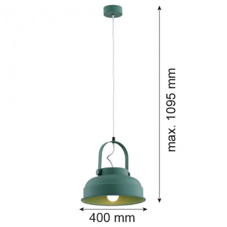 DAKOTA 8287 lampa wisząca 1 pł. Argon