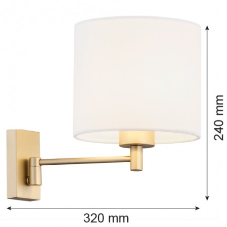 DOLCE 8370 kinkiet 1 pł. Argon