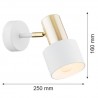 DORIA 4264 kinkiet 1 pł. Argon