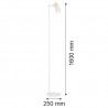 DORIA 4258 lampa podłogowa 1 pł. Argon