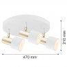 DORIA 6008 plafon 3 pł. Argon