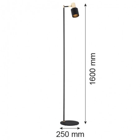DORIA 4259 lampa podłogowa 1 pł. Argon