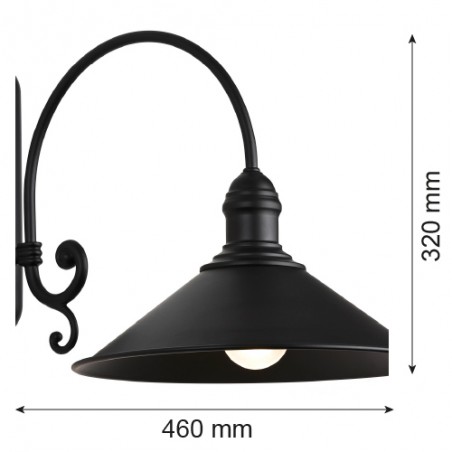 ERBA 633 kinkiet 1 pł. Argon