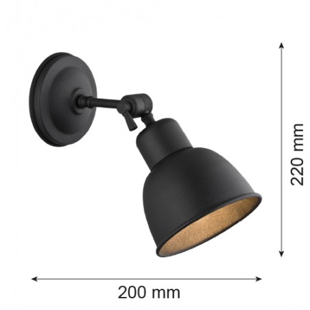 EUFRAT  3185 kinkiet 1 pł. Argon