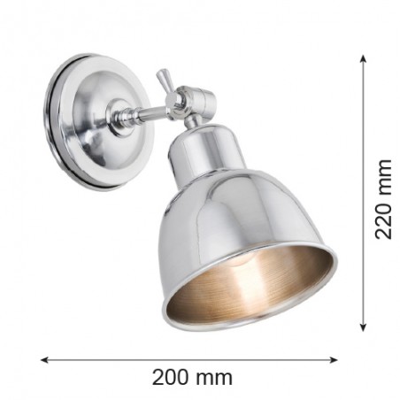 EUFRAT  3172 kinkiet 1 pł. Argon