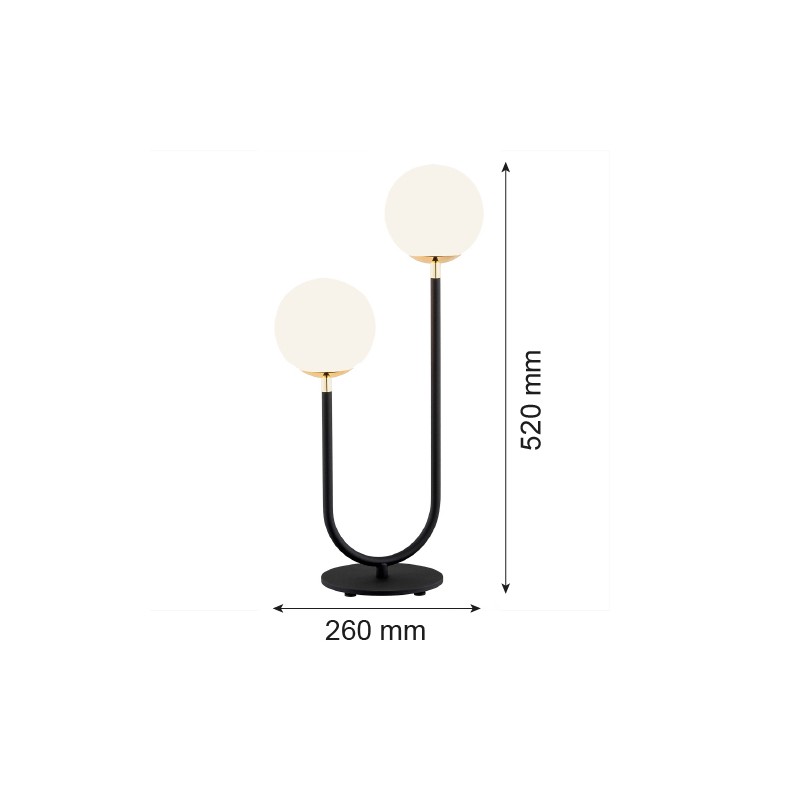 FERRONE 7072 lampa stołowa 2 pł. Argon