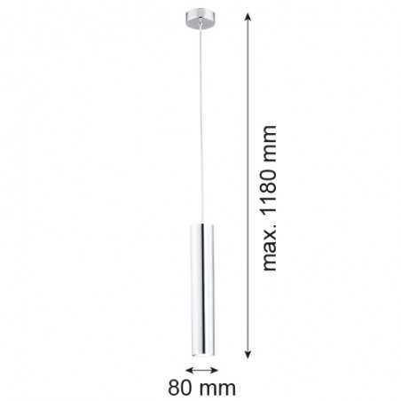 GOMERA 3628 lampa wisząca 1 pł. Argon