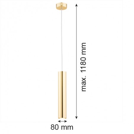 GOMERA 4057 lampa wisząca 1 pł. Argon