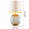 HAMILTON 8530 lampa stołowa 1 pł. Argon