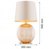 HAMILTON 8535 lampa stołowa 1 pł. Argon