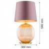 HAMILTON 8536 lampa stołowa 1 pł. Argon
