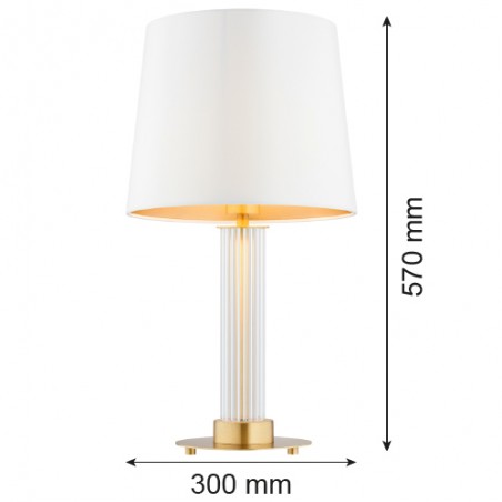 HAMPTON 8540 lampa stołowa 1 pł. Argon