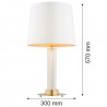 HAMPTON 8540 lampa stołowa 1 pł. Argon
