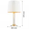 HAMPTON 8540 lampa stołowa 1 pł. Argon